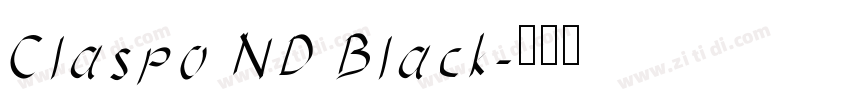 Claspo ND Black字体转换